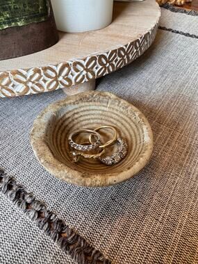 Rustic Trinket Pottery Bowl Salt Pepper Pinch Bowl Handmade Gift Trinket Dish